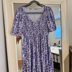 Floral Purple Dress